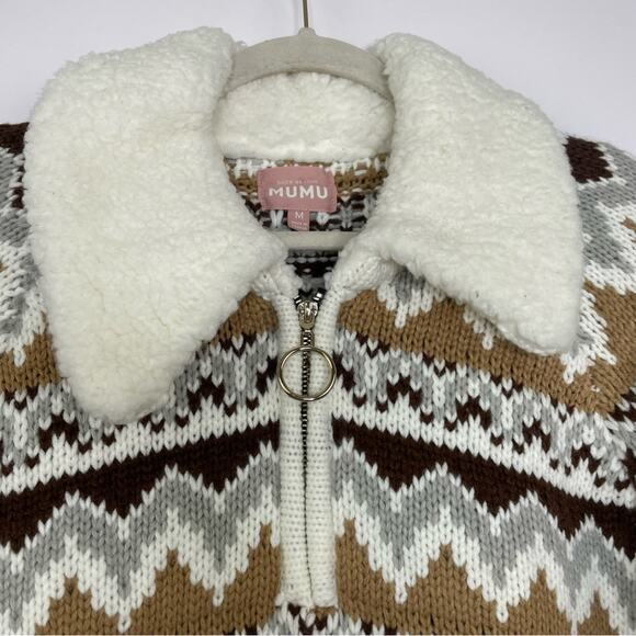 Show Me Your Mumu Sun Valley Pullover knit fair isle sweater size Medium - Picture 4 of 13